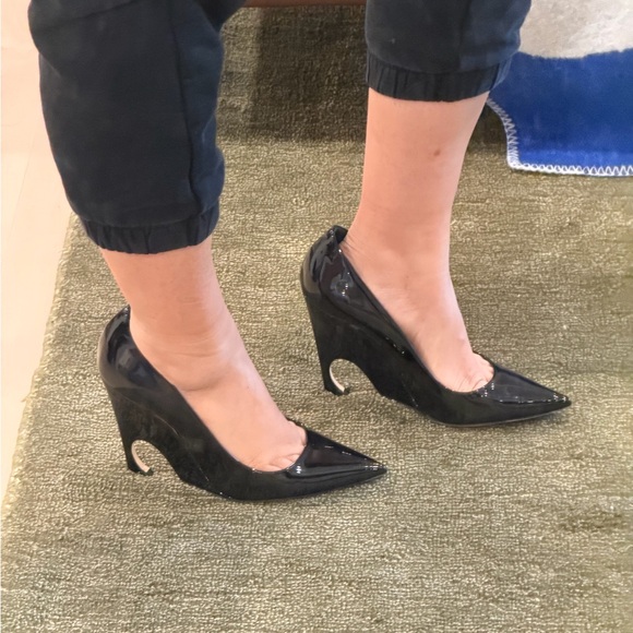 Raf Simmons Dior Black Patent Leather Heels - Picture 4 of 4